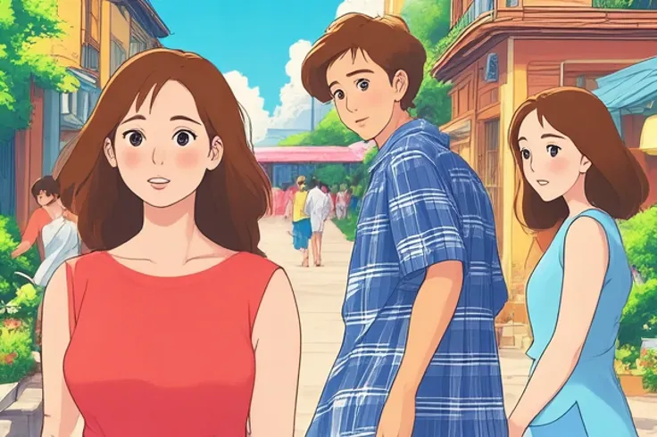 Ejemplo de transformación en estilo Studio Ghibli
