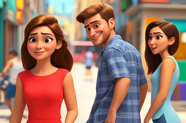 Ejemplo de transformación en estilo PIXAR 3D